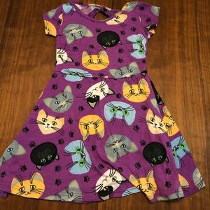 Purple💜🐈Kitty Dress - 3T toddler girl 💜🐈